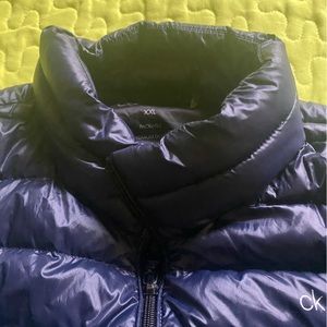 Navy Blue Calvin Klein Premium Down 7Degree Warmth Factor Puffer Jacket XXL